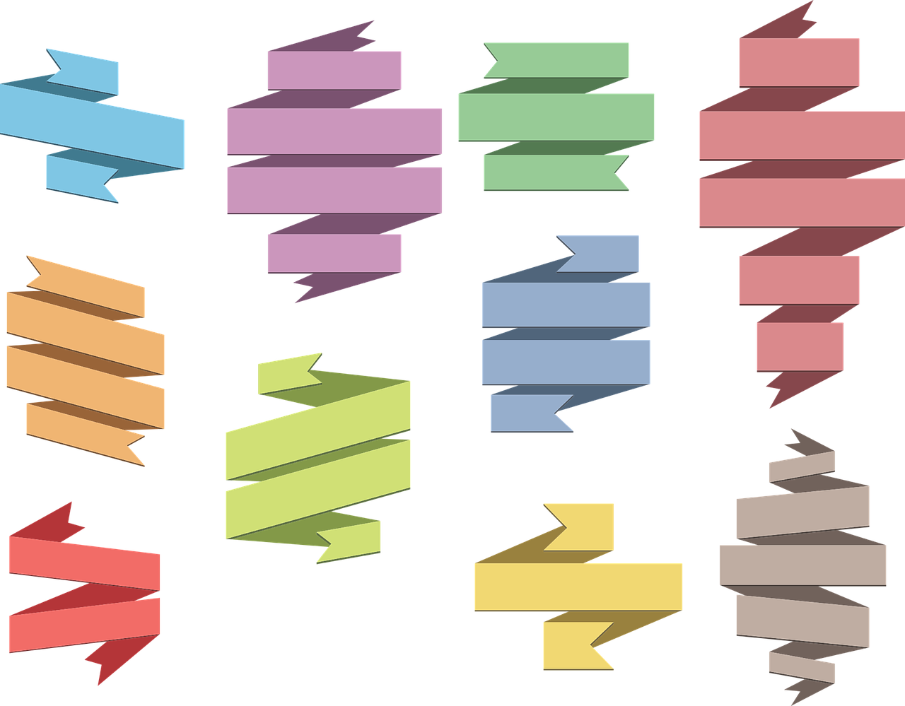 Ribbons  Design  Element  Ribbons  Ribbons  Ribbons  Ribbons  Ribbons