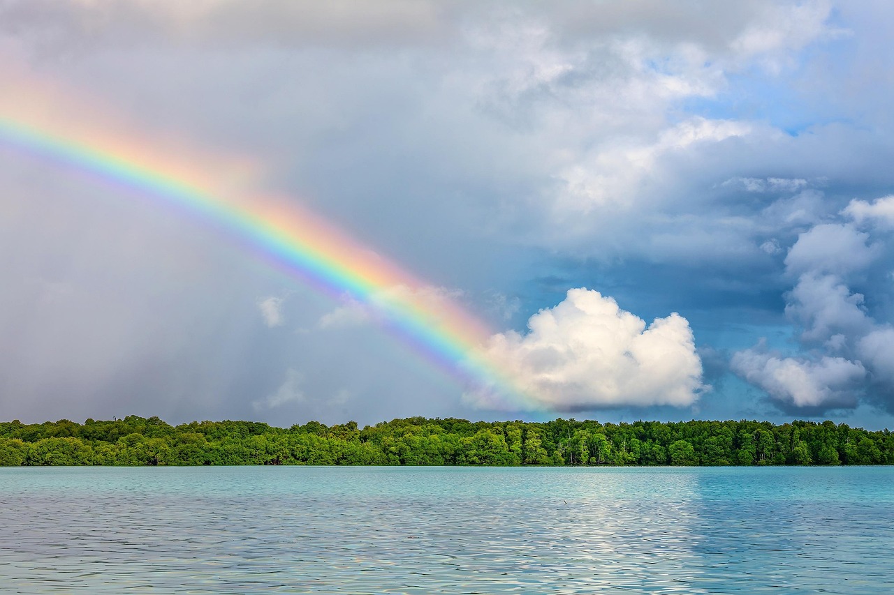 Landscape  Rainbow  Beautiful Nature  Tropical  Nature  Atoll  Lagoon  Widi Archipelago  Indonesia  Nature Background  Hd Wallpapers  Hd Wallpaper  Nature Wallpaper
